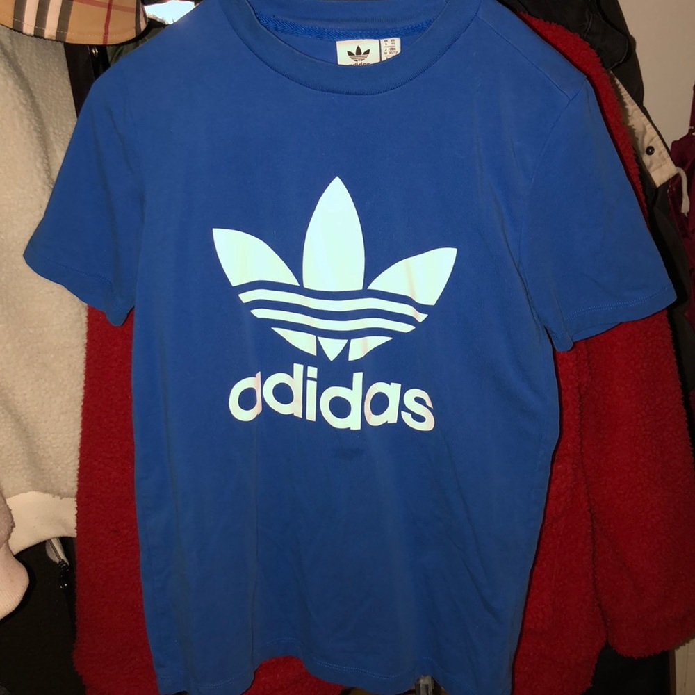 Blue adidas t shirt